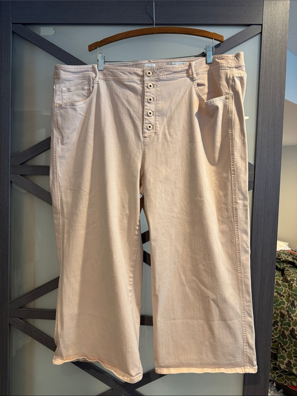 J. Jill Pale Pink Wide Leg Jeans